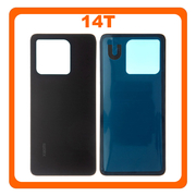 HQ OEM Συμβατό Με Xiaomi 14T (2406APNFAG), Rear Back Battery Cover Black Μαύρο (Premium A+)