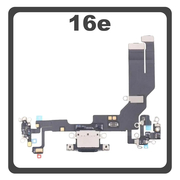 &Gamma;&nu;ή&sigma;&iota;&alpha; Original For Apple iPhone 16e, (A3212, A3409) Charging Dock Connector Type C Flex &Kappa;&alpha;&lambda;&omega;&delta;&iota;&omicron;&tau;&alpha;&iota;&nu;ί&alpha; &Kappa;&omicron;&nu;έ&kappa;&tau;&omicron;&rho;&alpha;&sigmaf; &Phi;ό&rho;&tau;&iota;&sigma;&eta;&sigmaf; + Microphone &Mu;&iota;&kappa;&rho;ό&phi;&omega;&nu;&omicron; Black &Mu;&alpha;ύ&rho;&omicron; Pulled