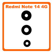 HQ OEM &Sigma;&upsilon;&mu;&beta;&alpha;&tau;ό &Mu;&epsilon; Xiaomi Redmi Note 14 4G, Redmi Note14 4G (24117RN76G, 24117RN76O) Camera Lens &Tau;&zeta;&alpha;&mu;ά&kappa;&iota; &Kappa;ά&mu;&epsilon;&rho;&alpha;&sigmaf; Black &Mu;&alpha;ύ&rho;&omicron; (Premium A+)