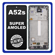 &Gamma;&nu;ή&sigma;&iota;&alpha; Original Samsung Galaxy A52s 5G (SM-A528B, SM-A528B/DS) Super AMOLED LCD Display Screen Assembly &Omicron;&theta;ό&nu;&eta; + Touch Screen Digitizer &Mu;&eta;&chi;&alpha;&nu;&iota;&sigma;&mu;ό&sigmaf; &Alpha;&phi;ή&sigmaf; + Frame Bezel &Pi;&lambda;&alpha;ί&sigma;&iota;&omicron; &Sigma;&alpha;&sigma;ί Green &Pi;&rho;ά&sigma;&iota;&nu;&omicron; GH82-26861E (Renewed)