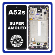 &Gamma;&nu;ή&sigma;&iota;&alpha; Original Samsung Galaxy A52s 5G (SM-A528B, SM-A528B/DS) Super AMOLED LCD Display Screen Assembly &Omicron;&theta;ό&nu;&eta; + Touch Screen Digitizer &Mu;&eta;&chi;&alpha;&nu;&iota;&sigma;&mu;ό&sigmaf; &Alpha;&phi;ή&sigmaf; + Frame Bezel &Pi;&lambda;&alpha;ί&sigma;&iota;&omicron; &Sigma;&alpha;&sigma;ί Violet &Mu;&omega;&beta; GH82-26861C (Renewed)
