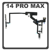 HQ OEM Συμβατό Με Apple iPhone 14 Pro Max (A2894, A2651), Power Key Flex Cable On/Off + Volume Key Buttons Καλωδιοταινία Πλήκτρων Εκκίνησης + Έντασης Ήχου (Premum A+)