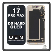 HQ OEM &Sigma;&upsilon;&mu;&beta;&alpha;&tau;ό &Mu;&epsilon; Apple iPhone 17 Pro Max, iPhone 17Pro Max (A3526, A3257) DD HARD OLED Display Screen Assembly &Omicron;&theta;ό&nu;&eta; + Touch Screen Digitizer &Mu;&eta;&chi;&alpha;&nu;&iota;&sigma;&mu;ό&sigmaf; &Alpha;&phi;ή&sigmaf; Black &Mu;&alpha;ύ&rho;&omicron; (Premium A+)