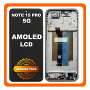 &Gamma;&nu;ή&sigma;&iota;&alpha; Original Xiaomi Redmi Note 15 Pro 5G (25060RABDG, 25080RABDG) AMOLED LCD Display Screen Assembly &Omicron;&theta;ό&nu;&eta; + Touch Screen Digitizer &Mu;&eta;&chi;&alpha;&nu;&iota;&sigma;&mu;ό&sigmaf; &Alpha;&phi;ή&sigmaf; + Frame Bezel &Pi;&lambda;&alpha;ί&sigma;&iota;&omicron; &Sigma;&alpha;&sigma;ί Titanium &Gamma;&kappa;&rho;&iota; 56002000P1600 (Service Pack By Xiaomi)