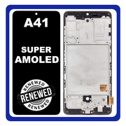 &Gamma;&nu;ή&sigma;&iota;&alpha; Original Samsung Galaxy A41 2020 (SM-A415F) Super AMOLED &Omicron;&theta;ό&nu;&eta; LCD Display Screen + Touch Screen DIgitizer &Mu;&eta;&chi;&alpha;&nu;&iota;&sigma;&mu;ό&sigmaf; &Alpha;&phi;ή&sigmaf; + Frame &Pi;&lambda;&alpha;ί&sigma;&iota;&omicron; Black GH82-22860A (Renewed)