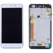 Γνήσιο Original Lenovo Vibe K5 A6020A40 LCD Display Screen Οθόνη + Touch Screen Digitizer Μηχανισμός Αφής + Πλαίσιο Frame White