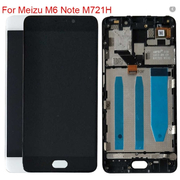 Γνήσιο Original Meizu M6 Note Οθόνη LCD Display Screen + Touch Screen Digitizer Μηχανισμός Οθόνης Αφής+ Frame Πλαίσιο M721H Black