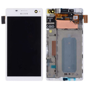 HQ OEM Sony Xperia C4 E5303 E5306 E5333 Οθόνη LCD Display Screen + Touch Screen Digitizer Οθόνη Αφής+ Frame Πλαίσιο White (Premium A+)​