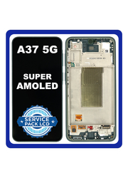 Γνήσια Original Samsung Galaxy A37 5G (SM-A376E, SM-A376E/DS) Super AMOLED LCD Display Screen Assembly Οθόνη + Touch Screen Digitizer Μηχανισμός Αφής + Frame Bezel Σασί Πλαίσιο Green Πράσινο GH82-39232B (Service Pack By Samsung)