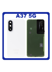 Γνήσια Original Samsung Galaxy A37 5G (SM-A376B, SM-A376B/DS) Rear Back Battery Cover Πίσω Καπάκι Πλάτη Μπαταρίας + Camera Lens Τζαμάκι Κάμερας White Άσπρο GH82-39277C (Service Pack By Samsung)