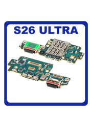 Γνήσια Original Samsung Galaxy S26 Ultra 5G (SM-S948B, SM-S948B/DS) USB Type-C Charging Dock Connector Flex Sub Board, Καλωδιοταινία Υπό Πλακέτα Φόρτισης + Microphone Μικρόφωνο + Sim Reader GH96-20819A (Service Pack By Samsung)