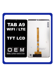 HQ OEM Συμβατό Με Samsung Galaxy Tab A9 Wifi 8.7" (SM-X110) / Tab A9 LTE 8.7" (SM-X115) TFT LCD Display Screen Assembly Οθόνη + Touch Screen Digitizer Μηχανισμός Αφής Black Μαύρο (Premium A+)