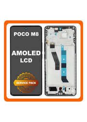 Γνήσια Original Xiaomi M8 5G (25118PC98G) AMOLED Display Screen Assembly Οθόνη + Touch Screen Digitizer Μηχανισμός Αφής + Frame Bezel Πλαίσιο Σασί Black Μαύρο 5600090P17P00 (Service Pack By Xiaomi)
