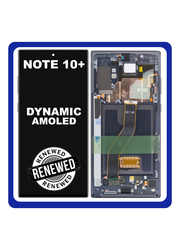 Γνήσια Original Samsung Galaxy Note 10+ Plus SM-N975F N975 Οθόνη AMOLED LCD Display Assembly Screen + Touch DIgitizer Μηχανισμός Αφής + Frame Bezel Πλαίσιο Σασί Black Μαύρο GH82-20838A GH82-20900A (Renewed)