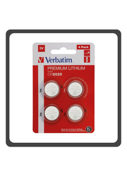 Verbatim CR2025 3V Premium Lithium Battery (Pack of 4) 023942495321