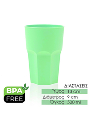 Μεγάλο Ποτήρι Πολυγωνικό 500ml Fluo Green