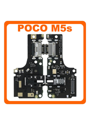 HQ OEM Συμβατό Με Xiaomi Poco M5s (2207117BPG) USB Type-C Charging Dock Connector Flex Sub Board, Καλωδιοταινία Υπό Πλακέτα Φόρτισης + Microphone Μικρόφωνο + Audio Jack Θύρα Ακουστικών (Premium A+)