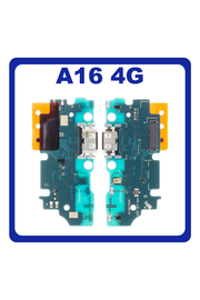 HQ OEM Συμβατό Με Samsung Galaxy A16 4G (SM-A165F, SM-A165F/DS)USB Type-C Charging Dock Connector Flex Sub Board, Καλωδιοταινία Υπό Πλακέτα Φόρτισης + Microphone Μικρόφωνο (Premium A+)