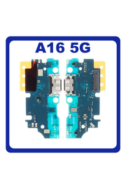 HQ OEM Συμβατό Με Samsung Galaxy A16 5G (SM-A166B, SM-A166B/DS) ​USB Type-C Charging Dock Connector Flex Sub Board, Καλωδιοταινία Υπό Πλακέτα Φόρτισης + Microphone Μικρόφωνο (Premium A+)