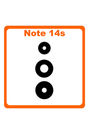 Γνήσια Original Xiaomi Redmi Note 14s (2502FRA65G) Rear Back Camera Glass Lens Πίσω Τζαμάκι Κάμερας (Service Pack By Xiaomi)