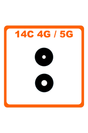 Γνήσια Original Xiaomi Redmi 14C 4G (2411DRN47C), Redmi 14C 5G (2411DRN47I) Rear Back Camera Glass Lens Πίσω Τζαμάκι Κάμερας (Service Pack By Xiaomi)