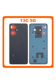 Γνήσια Original Xiaomi Redmi 13C 5G (23124RN87G, 23124RN87I) Rear Back Battery Cover Πίσω Κάλυμμα Καπάκι Πλάτη Μπαταρίας Midnight Black Μαύρο 1610111001532A (Service Pack By Xiaomi)
