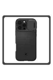 Θήκη Πλάτης - Back Cover, Silicone Σιλικόνη Gray Spigen iPhone 16 Pro Optik Armor Magsafe - Black​