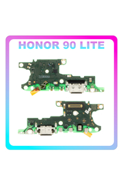 Γνήσια Original Honor 90 Lite (CRT-NX1) Type-C Charging Dock Connector Flex Sub Board, Καλωδιοταινία Υπό Πλακέτα Φόρτισης + Microphone Μικρόφωνο H0235AGDT (Service Pack By Honor)