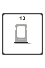 Original for Apple iPhone 13 (A2633, A2482) SIM Card Tray White Άσπρο