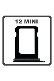 Original for Apple iPhone 12 Mini , iPhone12 Mini (A2399, A2176, A2398) SIM Card Tray Black Μαύρο Pulled