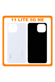 HQ OEM Συμβατό Με Xiaomi Mi 11 Lite 5G NE (2109119DG, 2107119DC) Rear Back Battery Cover White Άσπρο (Premium A+)