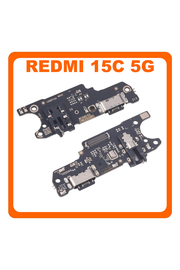 Γνήσια Original Xiaomi Redmi 15C 5G (2508CRN2BG) USB Type-C Charging Dock Connector Flex Sub Board, Πλακέτα Φόρτισης + Microphone Μικρόφωνο + Audio Jack 56000100P1500 (Service Pack By Xiaomi)