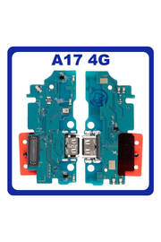 HQ OEM Συμβατή Με Samsung Galaxy A17 4G (SM-A175F, SM-A175F/DS) USB Type-C Charging Dock Connector Flex Sub Board, Καλωδιοταινία Υπό Πλακέτα Φόρτισης + Microphone Μικρόφωνο (Premium A+)