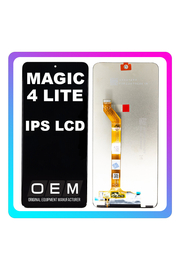 HQ OEM Συμβατό Με Honor Magic4 Lite (ANY-LX1, ANY-LX2), IPS LCD Display Screen Assembly Οθόνη + Touch Screen Digitizer Μηχανισμός Αφής + Frame Bezel Πλαίσιο Black Μαύρο (Premium A+)