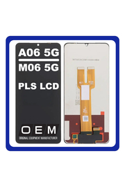 Γνήσια Original Samsung Galaxy A06 5G (SM-A066B, SM-A066B/DS), Galaxy M06 5G (SM-M066B, SM-M066B/DS) PLS LCD Display Screen Assembly Οθόνη + Touch Screen Digitizer Μηχανισμός Αφής Black Μαύρο (Premium A+)