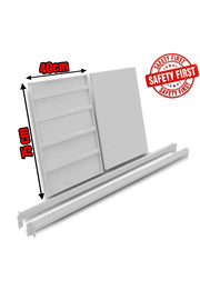 Μονό Ράφι Βαρέως Τύπου 150x40 Λευκό