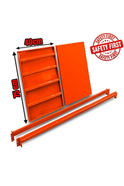 Μονό Ράφι Βαρέως Τύπου 150x40 Πορτοκαλί