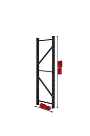 Κολώνα Βαρέως Τύπου 150x60 Μαύρο