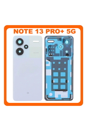 Γνήσια Original Xiaomi Redmi Note 13 Pro Plus 5G, Redmi Note 13 Pro+ 5G (23090RA98C, 23090RA98G) Rear Back Battery Cover Πίσω Καπάκι Πλάτη Μπαταρίας + Camera Lens Τζαμάκι Κάμερας Fushion Purple Μωβ 560034N16U00 (Service Pack By Xiaomi)