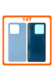 HQ OEM Συμβατό Με Xiaomi 14T (2406APNFAG), Rear Back Battery Cover Blue Μπλε (Premium A+)