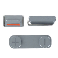 OEM Sidekey Set for iPhone 5s silver