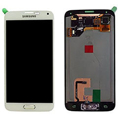 Γνήσια Original Samsung Galaxy S5 SM-G900F G900, S5 Plus SM-G901F G901 Οθόνη LCD + Touch Screen Μηχανισμός Οθόνης Αφής White GH97-15959A