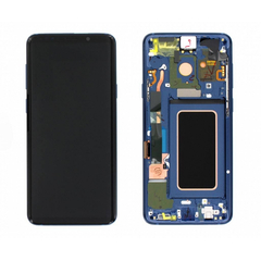 Γνήσια Original Samsung Galaxy S9 Plus SM-G965F G965 Οθόνη LCD Display Screen + Touch Screen DIgitizer Μηχανισμός Αφής + Frame Πλαίσιο Coral Blue GH97-21691D