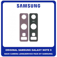 Original Γνήσιο Samsung Galaxy Note 9 Note9 N960 (SM-N960F/DS) Rear Back Camera Lens Πίσω Τζαμάκι Κάμερας Purple Μωβ GH64-06883E (Service Pack By Samsung)