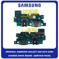 Γνήσιο Original Samsung Galaxy A50 2019 A505 (SM-A505F/DS, SM-A505FN/DS, SM-A505GN/DS, SM-A505FM/DS, SM-A505YN, SM-A505W , SM-A505GT/DS, SM-A505U1, SM-A505U, SM-A505G/DS​) Καλωδιοταινία Φόρτισης SUB Charging Board (Charge Connector Dock Flex) + Mic Μικρόφωνο Type-C USB Plug GH96-12616A (Service Pack By Samsung)