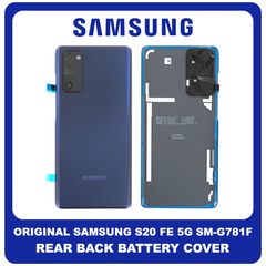 Γνήσια Original Samsung Galaxy S20 FE 5G (SM-G781B, SM-G781B/DS) Rear Battery Cover Πίσω Καπάκι Μπαταρίας Cloud Navy Μπλε GH82-24223A (Service Pack By Samsung)