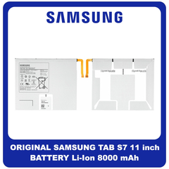 Γνήσια Original Samsung Galaxy Tab S7 11" inch (SM-T870, SM-T875, SM-T876B) EB-BT875ABY Battery Μπαταρία Li-Ion 8000mAh GH43-05028A (Service Pack By Samsung)