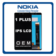 HQ OEM Συμβατό Για Nokia 1 Plus, Nokia 1+ (TA-1130, TA-1111) IPS LCD Display Screen Assembly Οθόνη + Touch Screen Digitizer Μηχανισμός Αφή Black Μαύρο