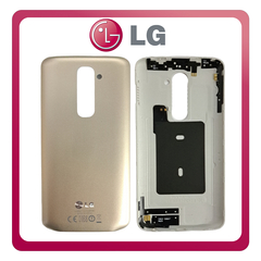 HQ OEM Συμβατό Για LG G2 (D802, D801, D803) Rear Back Battery Cover Πίσω Κάλυμμα Καπάκι Πλάτη Μπαταρίας Gold Χρυσό (Grade AAA+++)