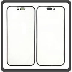 HQ OEM Συμβατό Για Apple iPhone 14 Pro Max (A2894, A2651, A2893) Premium Aftermarket Front Glass For Refurbished Μπροστινό Τζαμάκι Για Ανακατασκευή Black Μαύρο (Grade AAA+++)